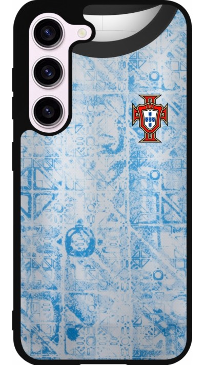 Coque Samsung Galaxy S23 FE - Silicone rigide noir Maillot de football Portugal Extérieur personnalisable