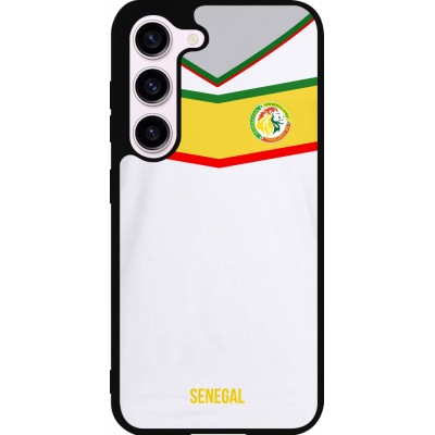 Coque Samsung Galaxy S23 FE - Silicone rigide noir Maillot de football Senegal 2022 personnalisable