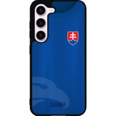 Coque Samsung Galaxy S23 FE - Silicone rigide noir Maillot de football Slovaquie