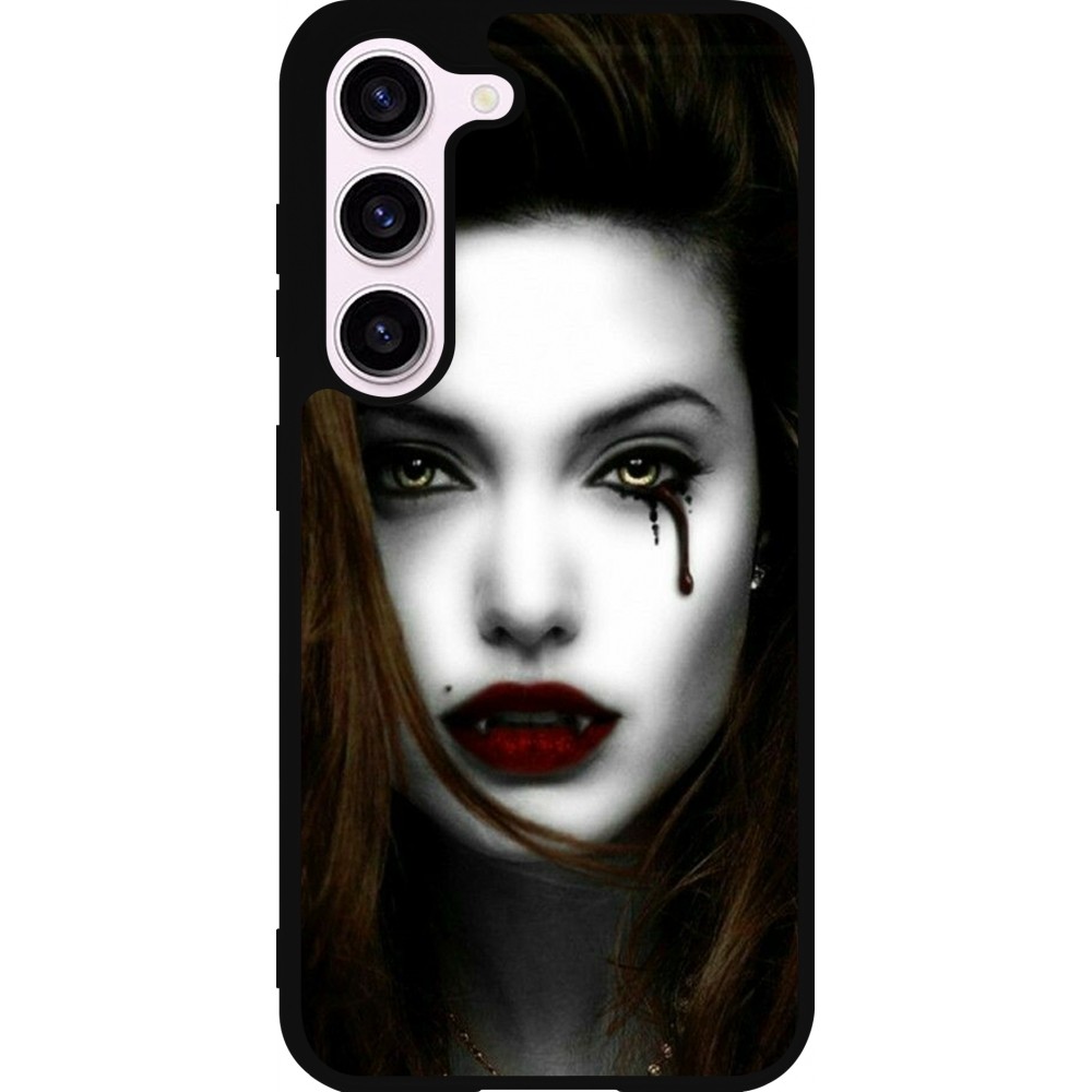 Samsung Galaxy S23 FE Case Hülle - Silikon schwarz Halloween 2023 gothic vampire