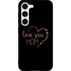 Coque Samsung Galaxy S23 FE - Silicone rigide noir I love you Mom