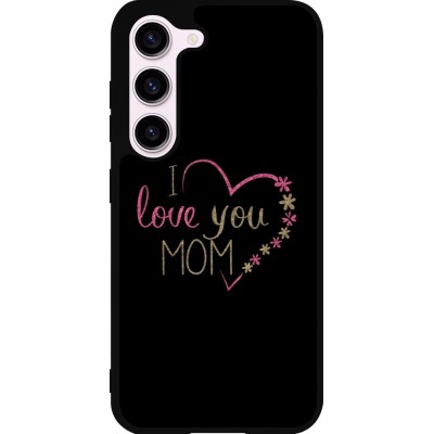 Coque Samsung Galaxy S23 FE - Silicone rigide noir I love you Mom