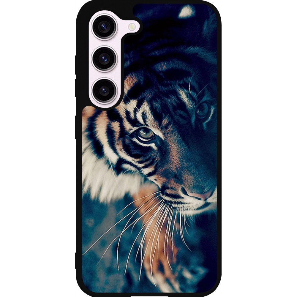 Samsung Galaxy S23 FE Case Hülle - Silikon schwarz Incredible Lion