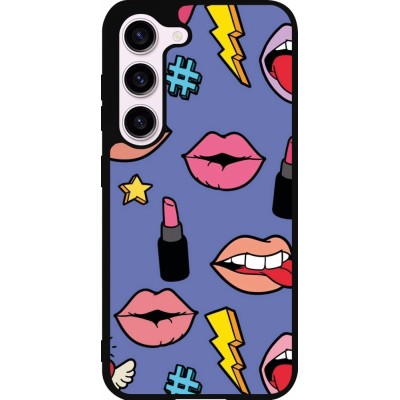 Coque Samsung Galaxy S23 FE - Silicone rigide noir Lips and lipgloss