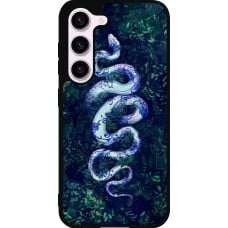 Coque Samsung Galaxy S23 FE - Silicone rigide noir Serpent Blue Anaconda