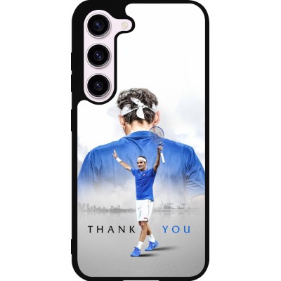 Coque Samsung Galaxy S23 FE - Silicone rigide noir Thank you Roger