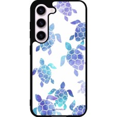 Coque Samsung Galaxy S23 FE - Silicone rigide noir Turtles pattern watercolor