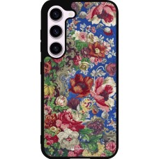 Coque Samsung Galaxy S23 FE - Silicone rigide noir Vintage Art Flowers