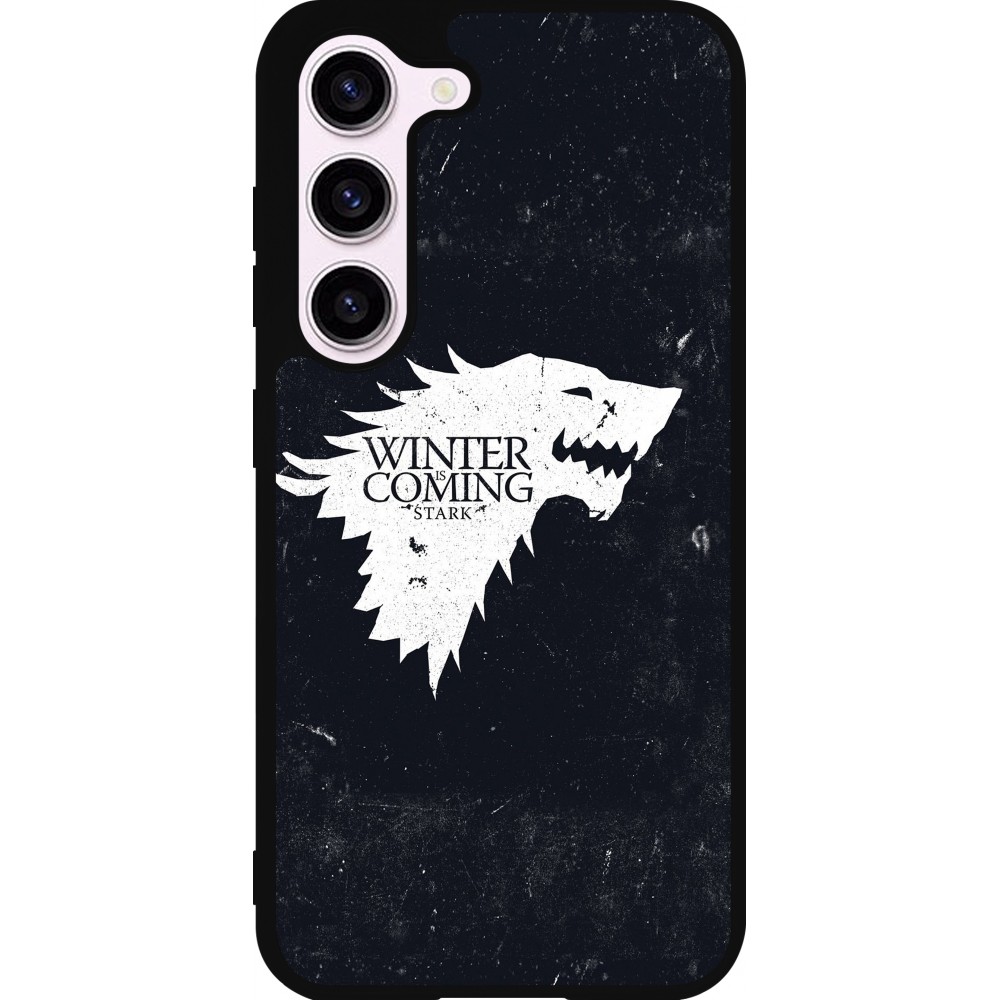 Coque Samsung Galaxy S23 FE - Silicone rigide noir Winter is coming Stark