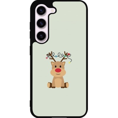 Coque Samsung Galaxy S23 FE - Silicone rigide noir Christmas 22 baby reindeer