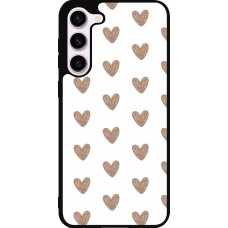 Samsung Galaxy S23+ Case Hülle - Silikon schwarz Autumn 2024 brown hearts