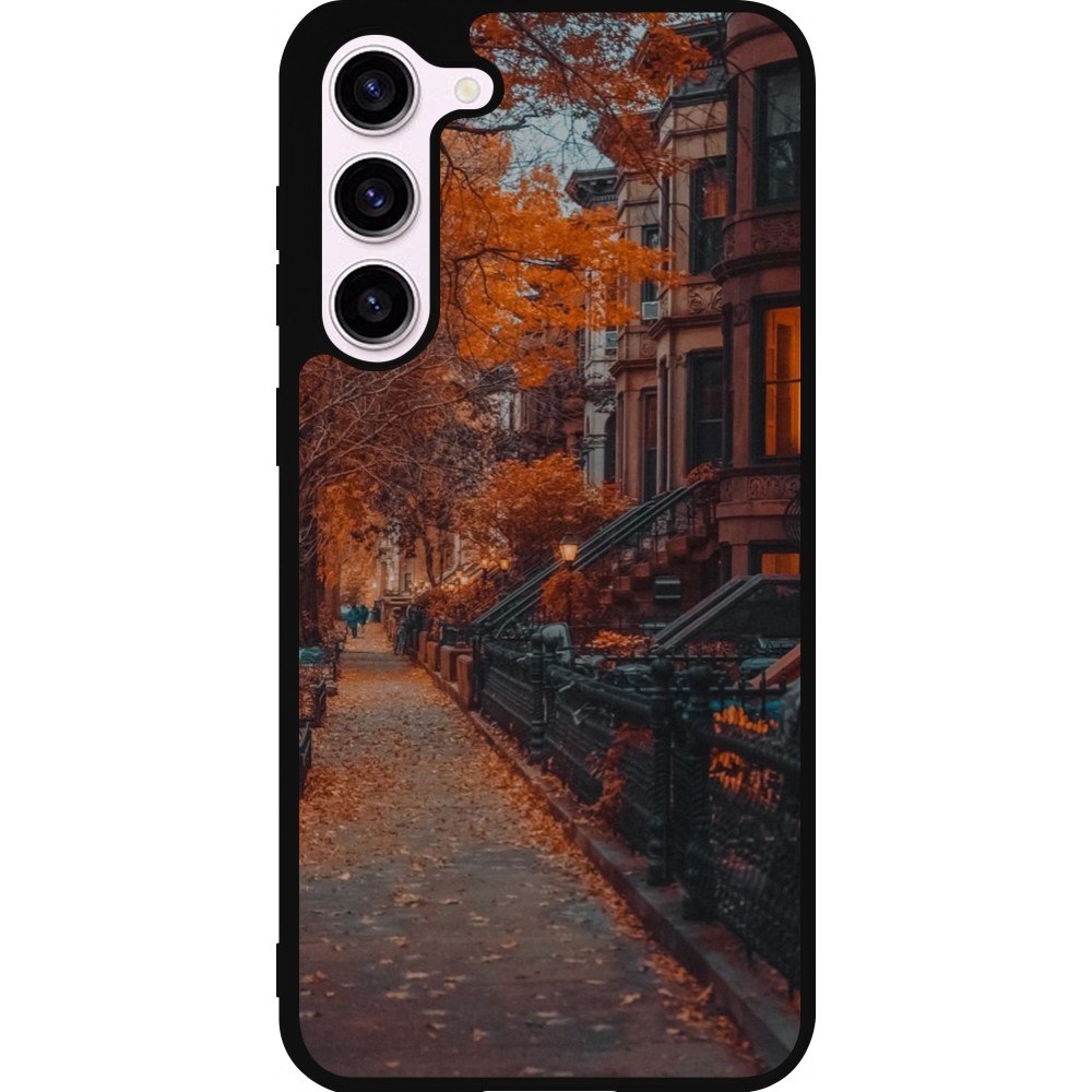 Coque Samsung Galaxy S23+ - Silicone rigide noir Autumn 2024 city