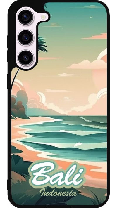 Coque Samsung Galaxy S23+ - Silicone rigide noir Bali Landscape