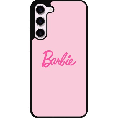 Coque Samsung Galaxy S23+ - Silicone rigide noir Barbie Text