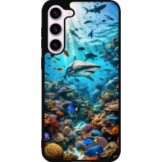 Coque Samsung Galaxy S23+ - Silicone rigide noir Bora Bora Mer et Merveilles