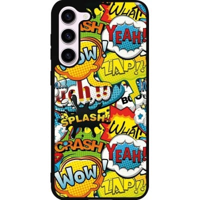 Coque Samsung Galaxy S23+ - Silicone rigide noir Cartoons slogans