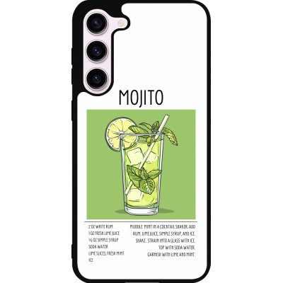 Coque Samsung Galaxy S23+ - Silicone rigide noir Cocktail recette Mojito