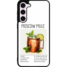 Coque Samsung Galaxy S23+ - Silicone rigide noir Cocktail recette Moscow Mule