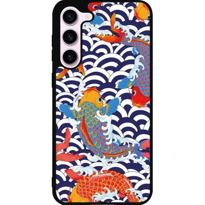 Coque Samsung Galaxy S23+ - Silicone rigide noir Easter 2023 japanese fish