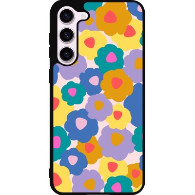 Coque Samsung Galaxy S23+ - Silicone rigide noir Easter 2024 flower power