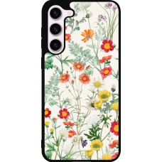 Coque Samsung Galaxy S23+ - Silicone rigide noir Flora Botanical Wildlife