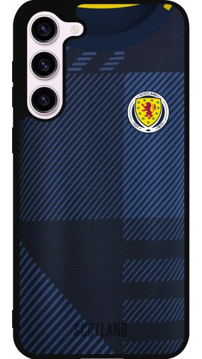 Coque Samsung Galaxy S23+ - Silicone rigide noir Maillot de football Ecosse personnalisable