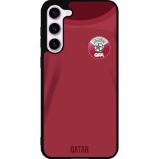 Samsung Galaxy S23+ Case Hülle - Silikon schwarz Katar 2022 personalisierbares Fussballtrikot