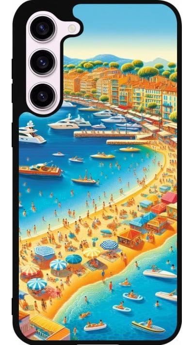 Coque Samsung Galaxy S23+ - Silicone rigide noir French Riviera People