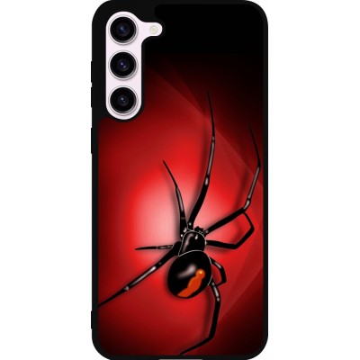 Coque Samsung Galaxy S23+ - Silicone rigide noir Halloween 2023 spider black widow