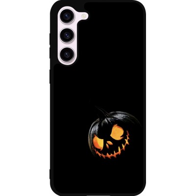 Coque Samsung Galaxy S23+ - Silicone rigide noir Halloween 2023 discreet pumpkin