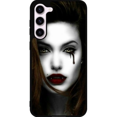 Coque Samsung Galaxy S23+ - Silicone rigide noir Halloween 2023 gothic vampire