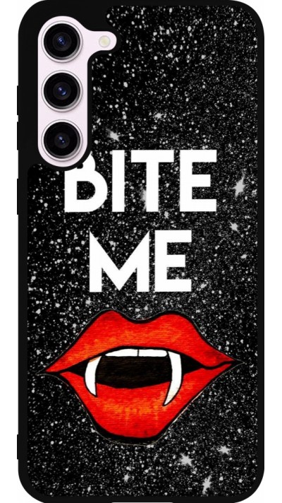 Coque Samsung Galaxy S23+ - Silicone rigide noir Halloween 2024 bite me