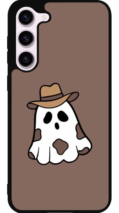 Coque Samsung Galaxy S23+ - Silicone rigide noir Halloween 2024 cowboy ghost