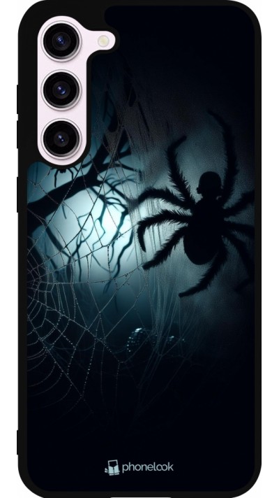 Coque Samsung Galaxy S23+ - Silicone rigide noir Halloween 2024 Dark Spider