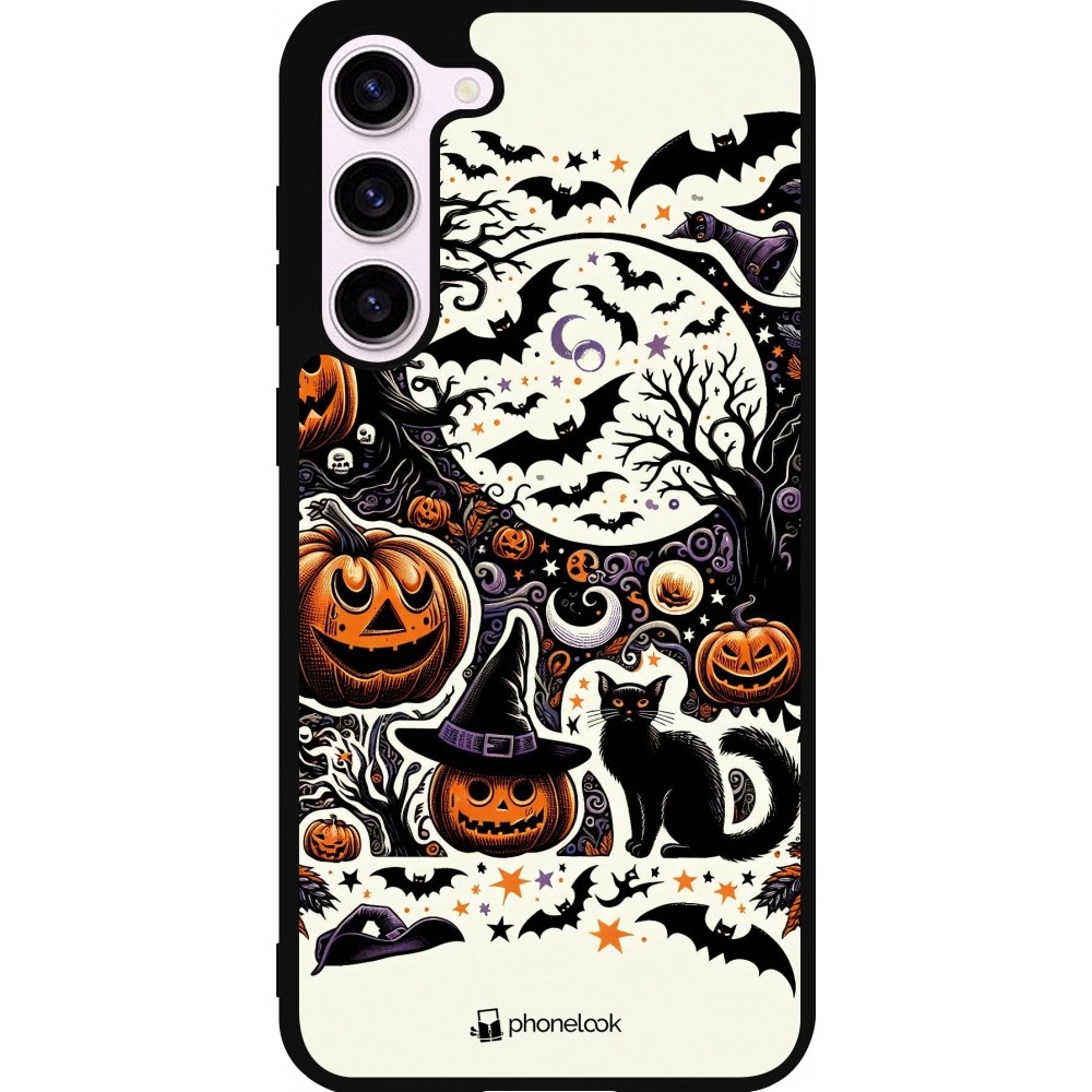 Coque Samsung Galaxy S23+ - Silicone rigide noir Halloween 2024 Haunt