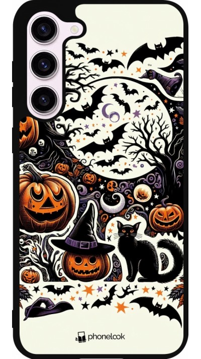 Coque Samsung Galaxy S23+ - Silicone rigide noir Halloween 2024 Haunt