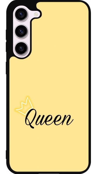 Coque Samsung Galaxy S23+ - Silicone rigide noir Mom 2024 Queen