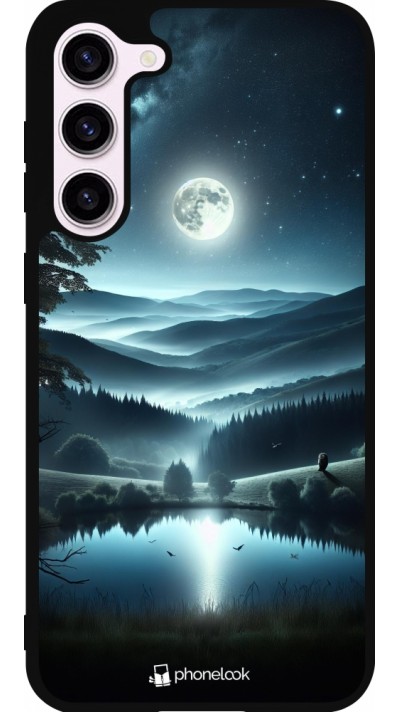 Coque Samsung Galaxy S23+ - Silicone rigide noir Night Sky View