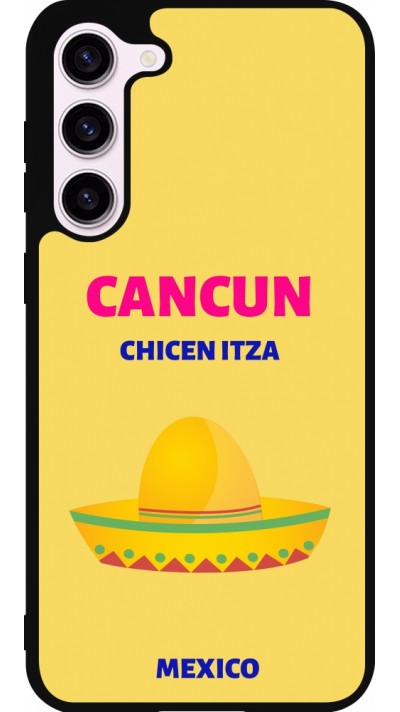 Coque Samsung Galaxy S23+ - Silicone rigide noir Pop Summer Destination Cancun