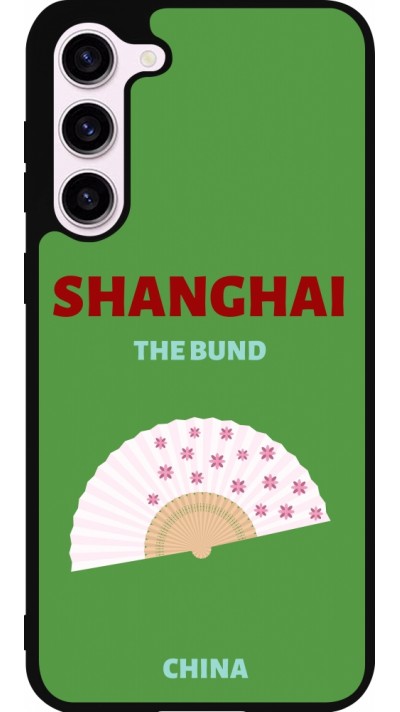 Coque Samsung Galaxy S23+ - Silicone rigide noir Pop Summer Destination Shanghai