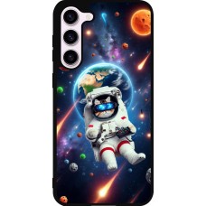 Coque Samsung Galaxy S23+ - Silicone rigide noir VR SpaceCat Odyssey