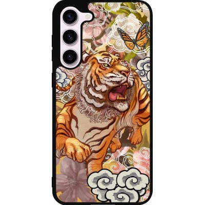 Coque Samsung Galaxy S23+ - Silicone rigide noir Spring 23 japanese tiger