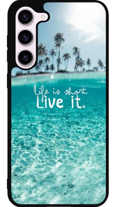 Coque Samsung Galaxy S23+ - Silicone rigide noir Summer 18 24