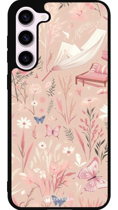 Coque Samsung Galaxy S23+ - Silicone rigide noir Summer Pastel Pattern