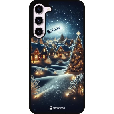 Coque Samsung Galaxy S23+ - Silicone rigide noir Noël 2023 Christmas is Coming