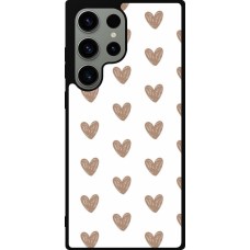 Coque Samsung Galaxy S23 Ultra - Silicone rigide noir Autumn 2024 brown hearts