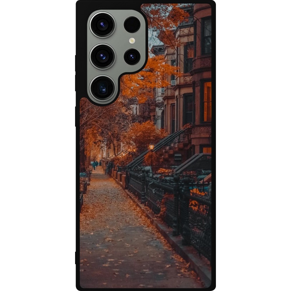 Coque Samsung Galaxy S23 Ultra - Silicone rigide noir Autumn 2024 city