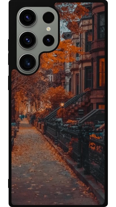 Coque Samsung Galaxy S23 Ultra - Silicone rigide noir Autumn 2024 city