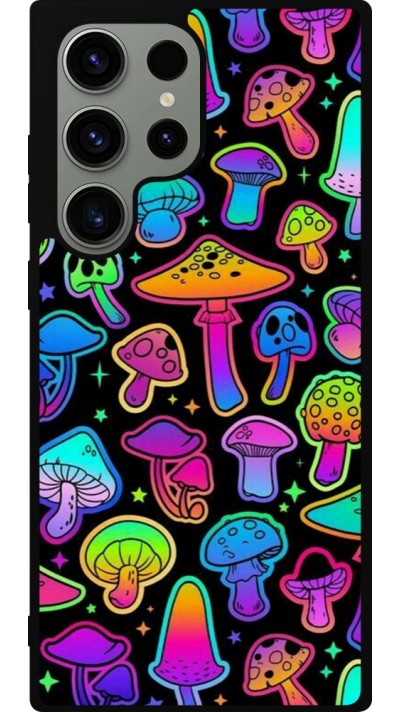 Coque Samsung Galaxy S23 Ultra - Silicone rigide noir Autumn 2024 magic mushrooms