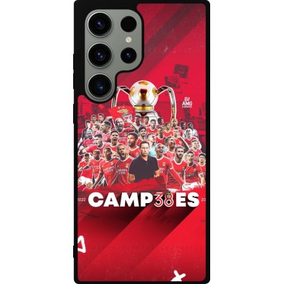 Coque Samsung Galaxy S23 Ultra - Silicone rigide noir Benfica Campeoes 2023